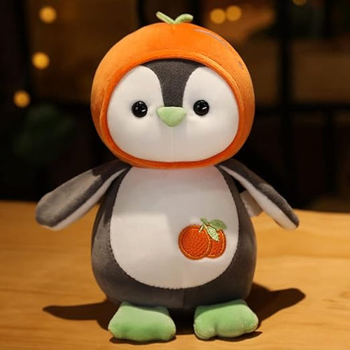 CuddleNest Fruit Penguin Soft Toy - 25 cm | Adorable Plush Toy for Kids