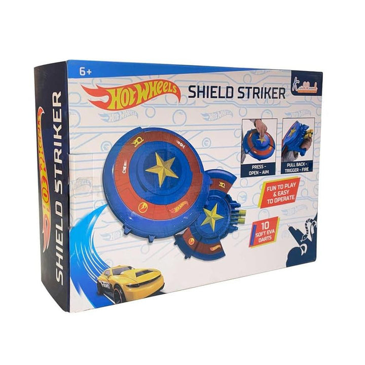Hot Wheels Shield Striker Dart Blaster with 10 Soft Darts (6-13 Years)
