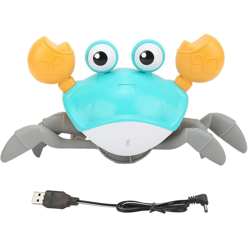 Crawling Crab Musical Toy with Automatically Avoid Obstacle (Blue)