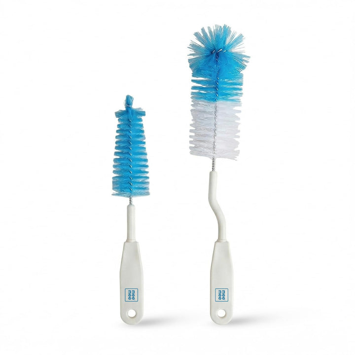 Mee Mee Nylon Bottle Brush with Nipple Cleaner |360° Rotating Handle