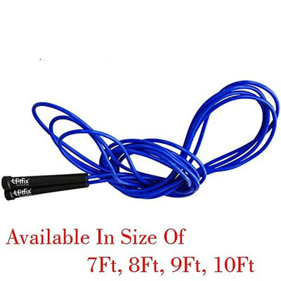 Fitfix Skipping Jump Rope (10 Feets) | Licorice Speed Jump Rope for 7 Years to Grown Ups (Pack of 3 Ropes) - Assorted Colors