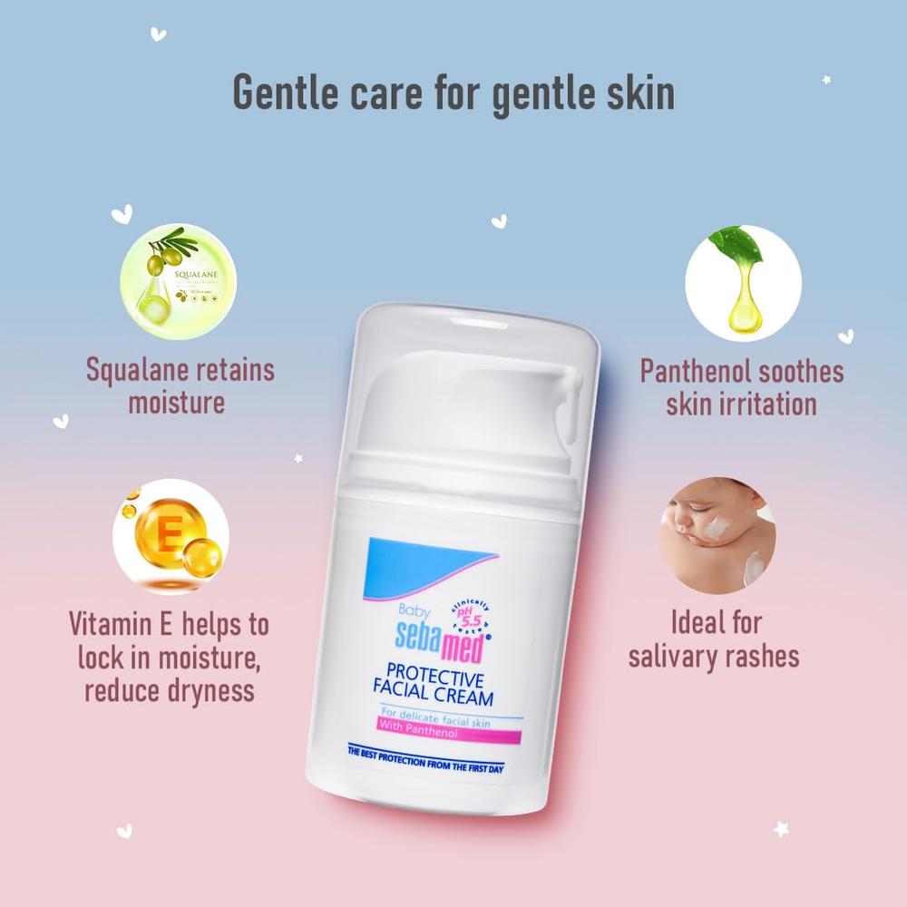 Sebamed Baby Protective Facial Cream - 50ml | pH 5.5