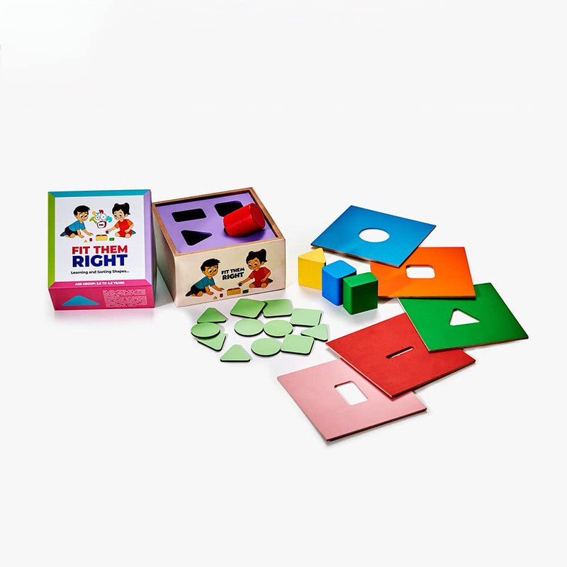 Montessori Shape Sorter Baby Blocks Sorting Sensory Toys For Toddlers