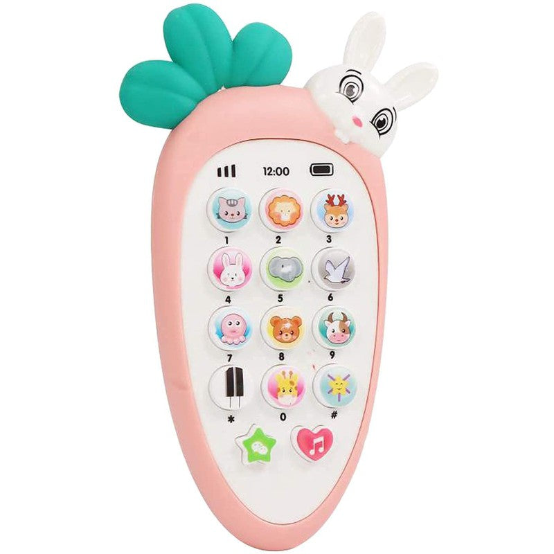 Battery Operated Rabbit Mobile Phone Toy with Sound and Lights Features