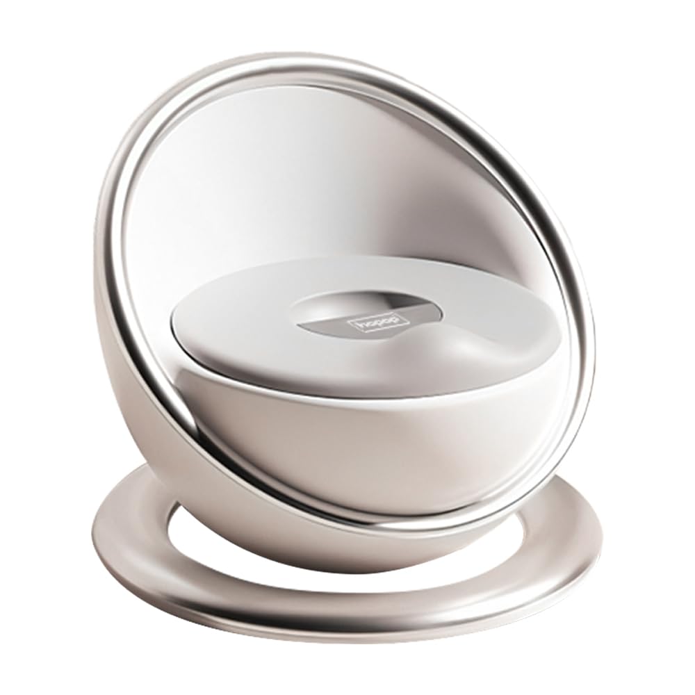 Hopop Portable Potty Training Seat for Baby & Kids | Soft & Comfortable Potty Chair with Removable Bowl | Anti-Slip Stable Design- Silver