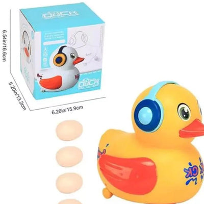 Duck Laying Eggs Toys for Kids Musical Sound with Colorful Lights