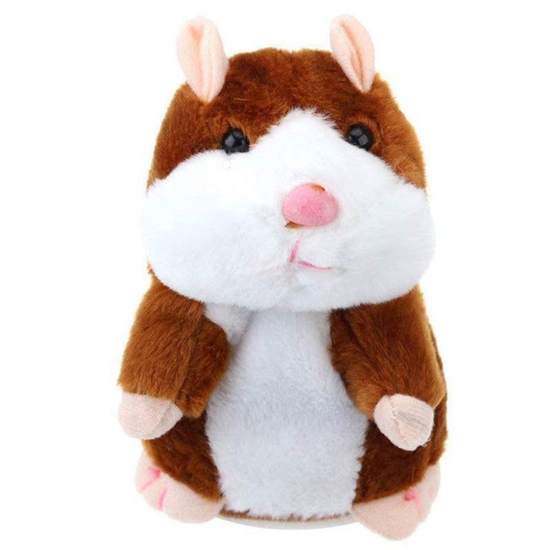 Talking Hamster Repeats What You Say (Educational Talking Toy) - Brown