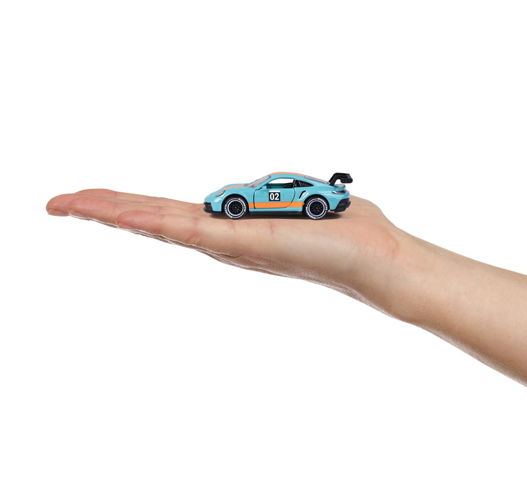 Set of 5 Licensed Majorette Diecast Cars (Porsche) - Porsche 917, Porsche 911 Carrera RS 2.7, Porsche 911 Carrera S, Porsche 935 K3, Porsche 911 GT3 Cup (992)