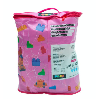 Building Blocks Bag Pack (80 Pieces) - Pink