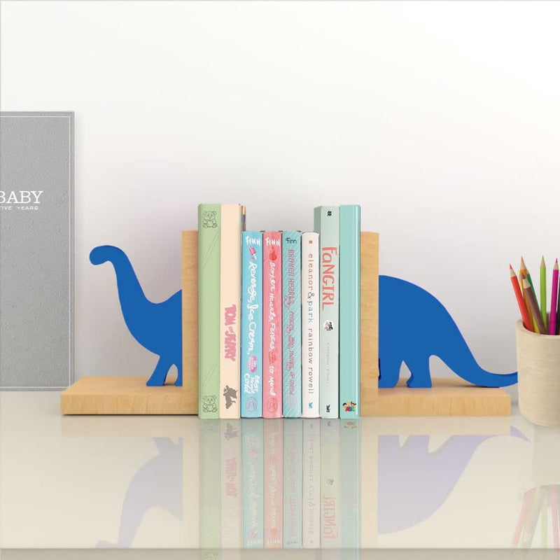 Tan Orange Book Ends (Blue)