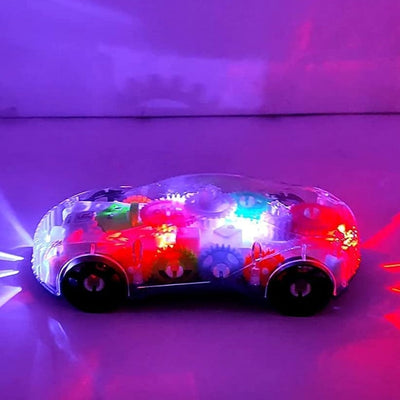 Concept Transparent Car Toy with Music, Colorful Light and Colorful Moving Gears