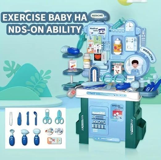 42-Piece Kids Doctor Pretend Play Medical Kit | Role-Play Healthcare Toy Set for Children