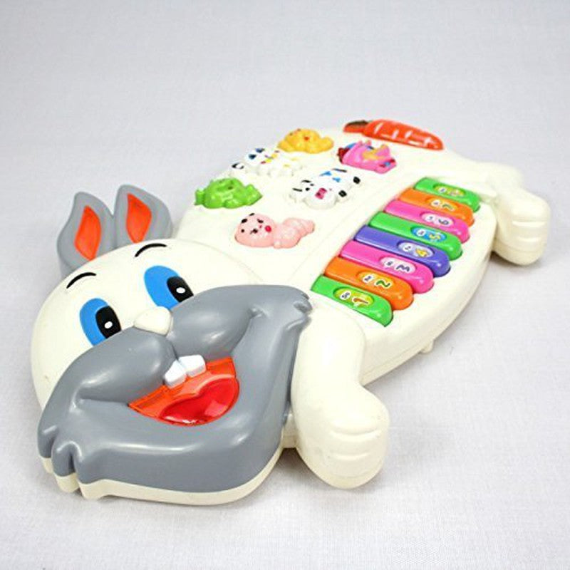Rabbits Musical Piano with 3 Modes Animal Sounds, Flashing Lights & Wonderful Music
