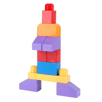 Building & Construction Blocks Educational Toy (Pink Bag - 100 Pieces)