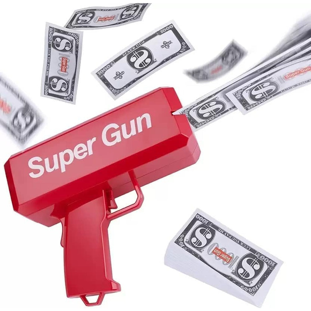 Supreme Money Cash Gun for Birthdays and Party Games