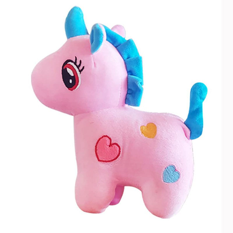 Standing Unicorn Teddy Bear Plush Soft Toy -  25CM (Pink)