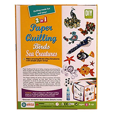 2 in 1 Paper Quilling (Birds+Sea Creature)