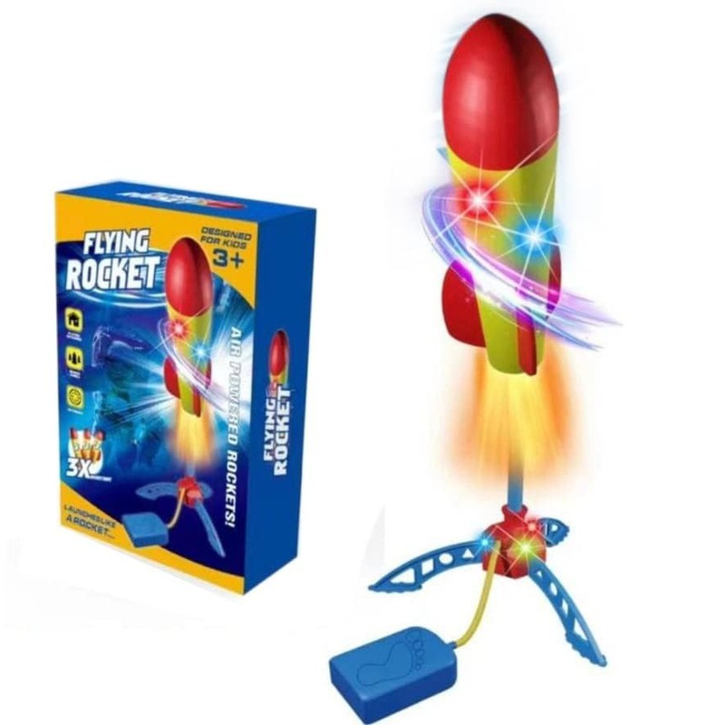 Flying Rocket Launcher Toy (3 LED Rocket)