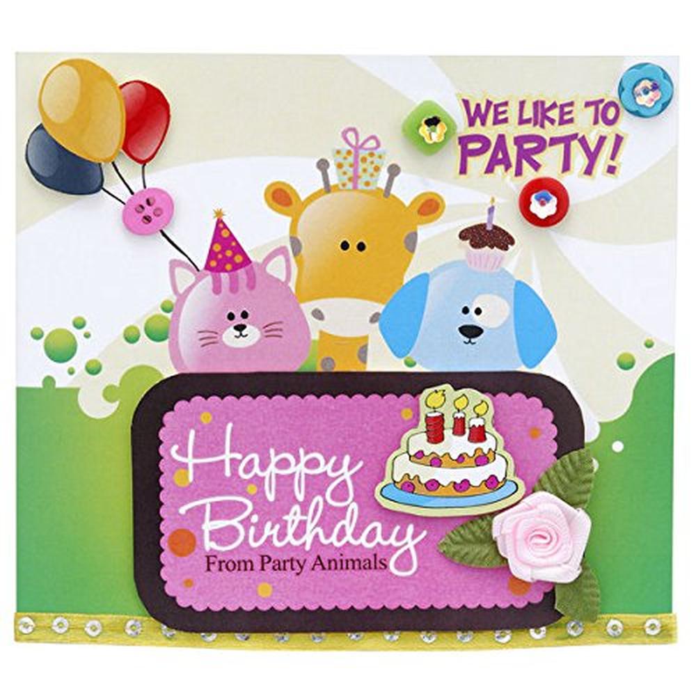 Happy Kidz Make Your Own Greeting Card DIY Craft Kit | 12 Creative Greeting Cards | Art & Craft Activity Set