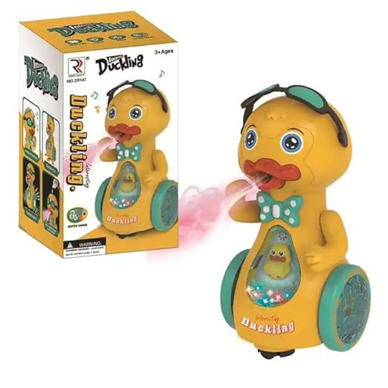 Musical Duckling Toys for Kids with Flashing Lights Walking Flapping Real Dancing Action Fun Play Intersitting Baby Duck