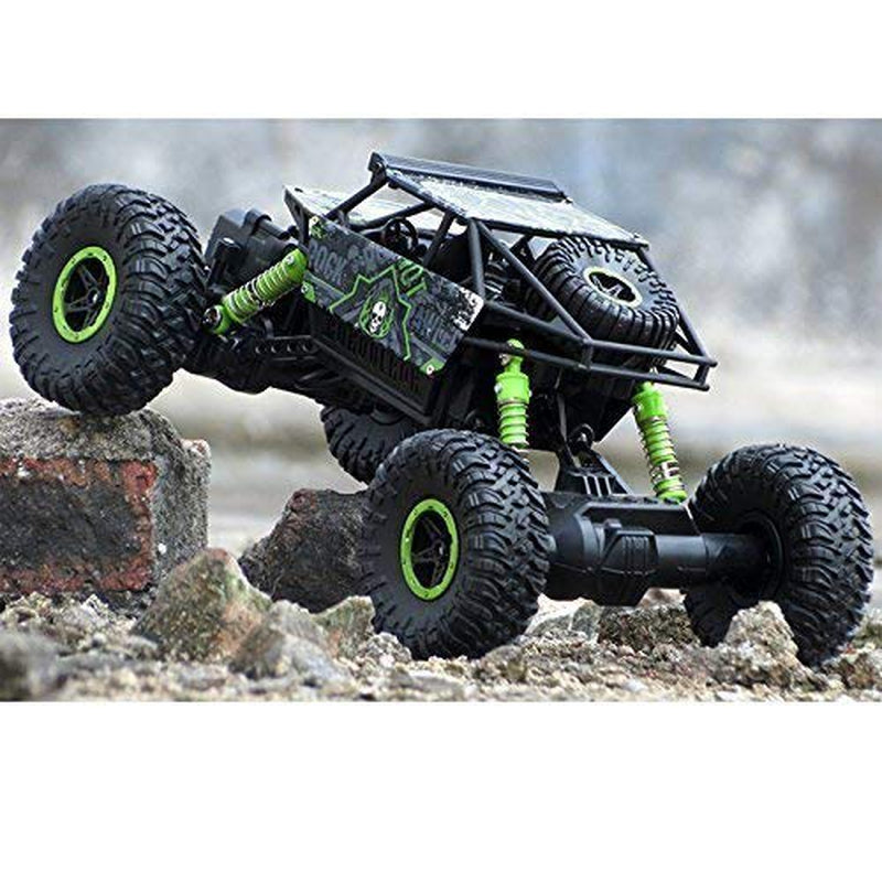 Car Monster Truck Off Road 1:18 Rechargeable 4Wd 2.4GHz Rock Crawler (Assorted Colour)