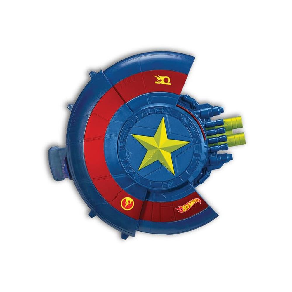 Hot Wheels Shield Striker Dart Blaster with 10 Soft Darts (6-13 Years)
