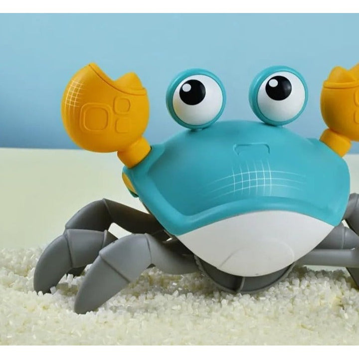 Crawling Crab Baby Toy With Music and LED Lights (Assorted Colours)