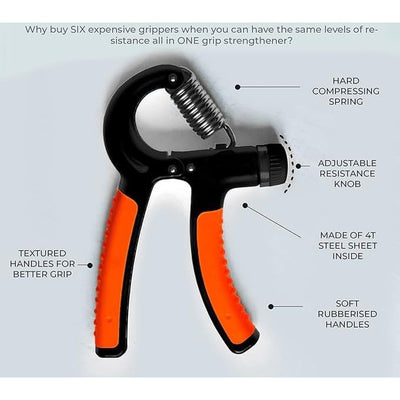 Adjustable Hand Grip Strengthener, Hand Gripper for Men & Women for Gym Workout | Hand Exercise Equipment to Use in Home