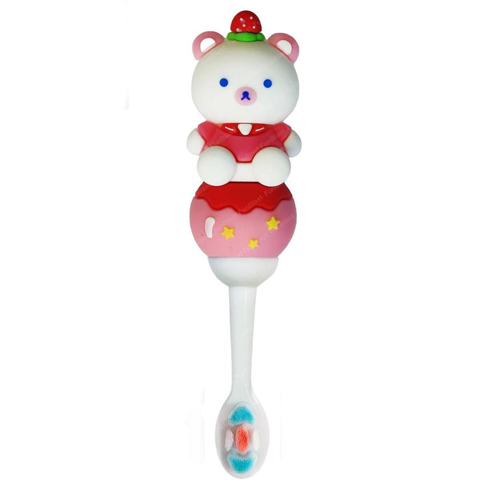 FunBlast Panda Kids Toothbrush | Extra Soft Microfiber Bristles Cartoon Animal Manual Toothbrush