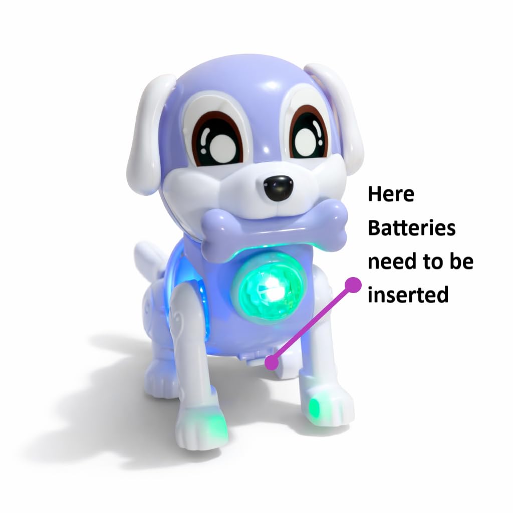 Kaby Smart Dog Electric Toy for Kids | Electric Puppy with LED Lights, Music & Bouncing Action | Interactive Toy