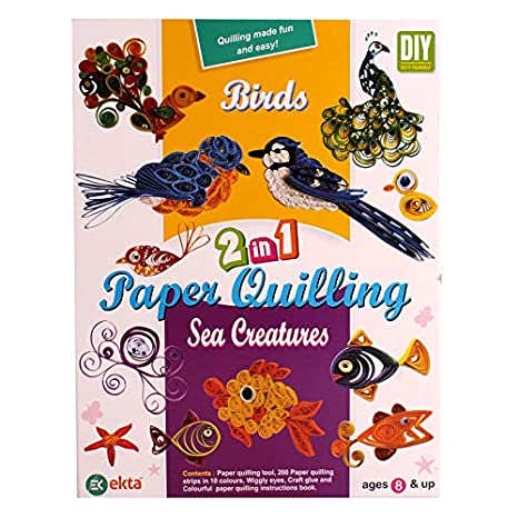 2 in 1 Paper Quilling (Birds+Sea Creature)