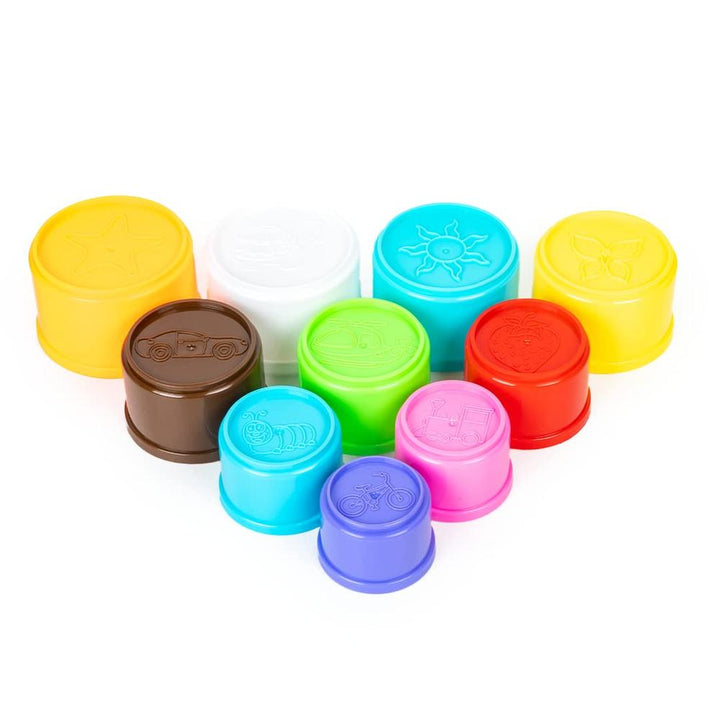 Ratna's 2 In 1 Shape Stacking Cubes & Beakers