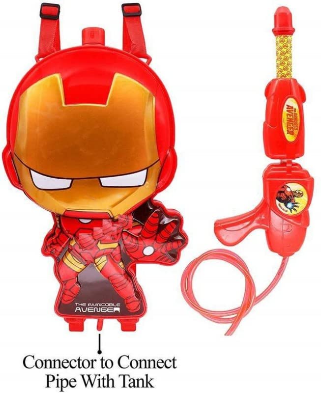 Star Toys Cartoon Design Backpack Water Blaster Pichkari | Powerful High Pressure Tank Spray