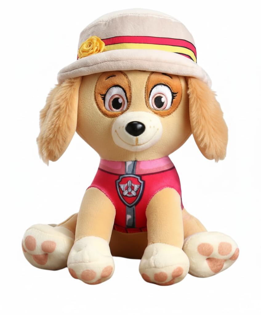 Original Paw Patrol Skye With Hat Soft Toy - 25cm | Paw Patrol Puppy