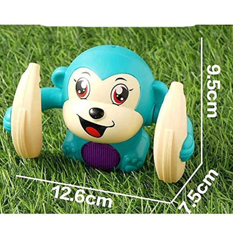 Dancing and Rolling Monkey with Light, Sound Effects and Sensor (Assorted Colours)