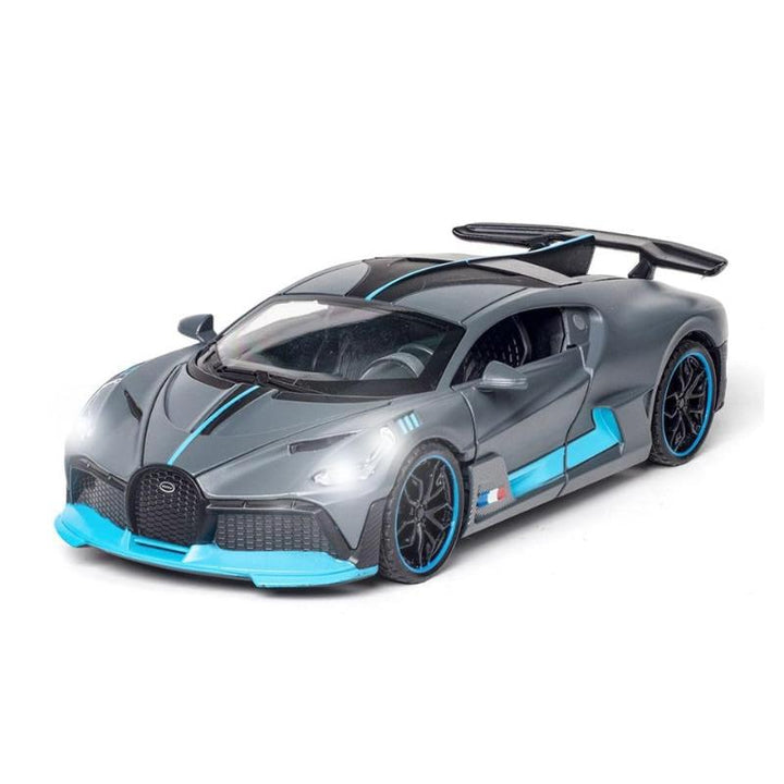 Resembling Bugatti Divo 3in Diecast Car | 1:32 Scale Model | Blue