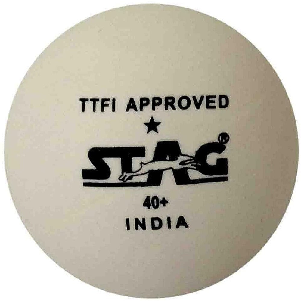 STAG ICONIC One Star Table Tennis Ball Pack of 3 (White)