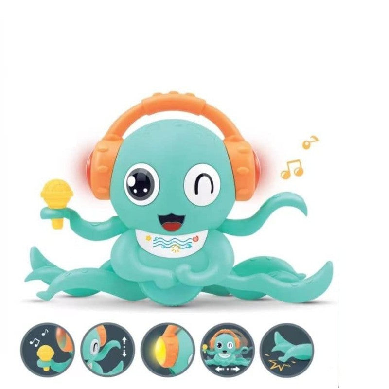 Octopus Crawling Toy with Music and LED Light