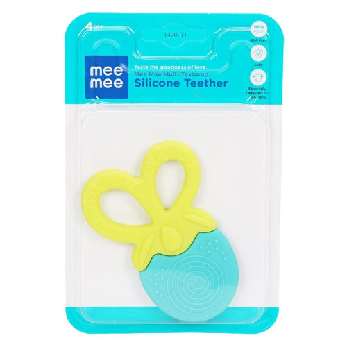 Mee Mee Multi Textured Silicone Teether Comforter - MM-1470-11BLU