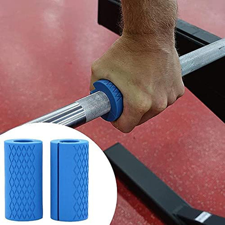 Fitfix Thick Bar Grips Turns Barbell | Dumbbell and Kettlebell Into Grip for Fat Bar Training