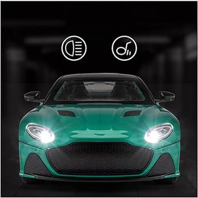 Resembling 1:24 for Aston Martin Gt Alloy Diecasts & Toy Vehicles Metal Toy Car Model Sound and Light Pull Back Collection (Assorted Colour)