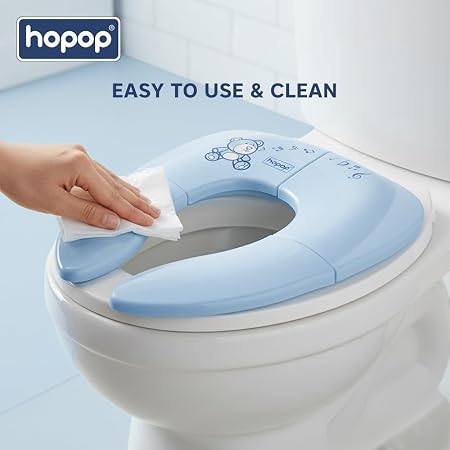 Hopop Foldable Travel Potty Seat for Kids, Safe, Portable & Hygienic
