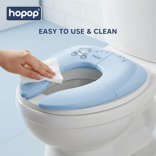 Hopop Foldable Travel Potty Seat for Kids, Safe, Portable & Hygienic
