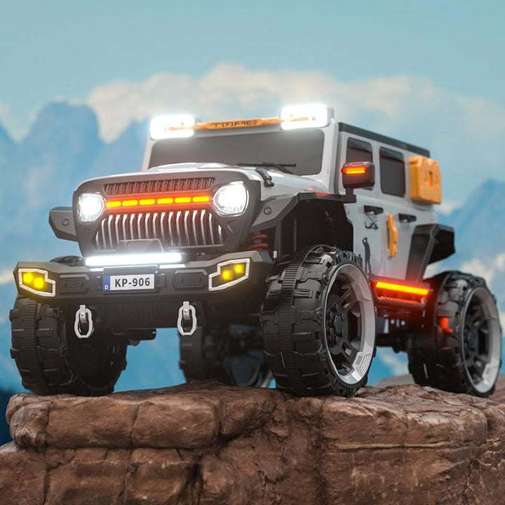 4X4 Safari Explorer Rechargeable Ride-On Jeep for Kids with Colorful Led Lights and Music | COD Not Available