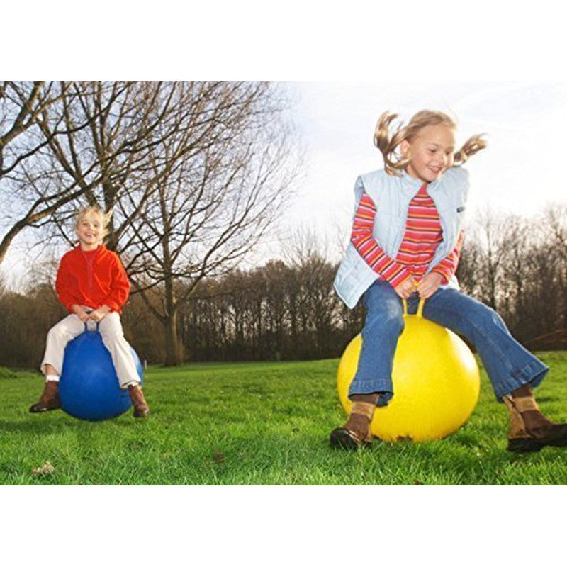 Sit and Bounce Rubber Hop Jumping & Bouncing Ball (Size 56cm / 22 Inch, Multicolour)