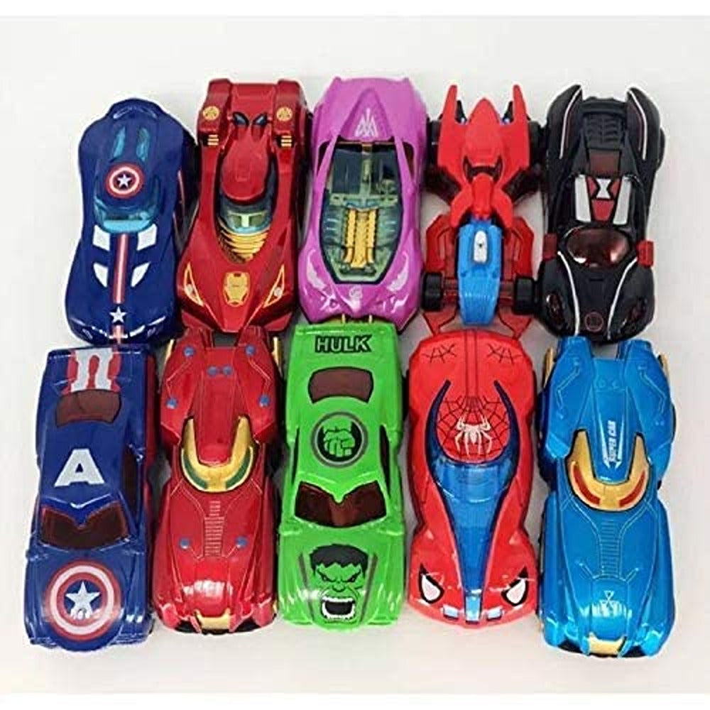 Super Hero Theme Diecast Metal Toy car for Kids- Set of 6