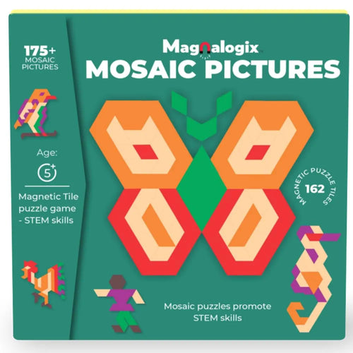 Toykraft Mosaic Pictures | Magnetic Tile Puzzle Game | Geometry & Creative Thinking