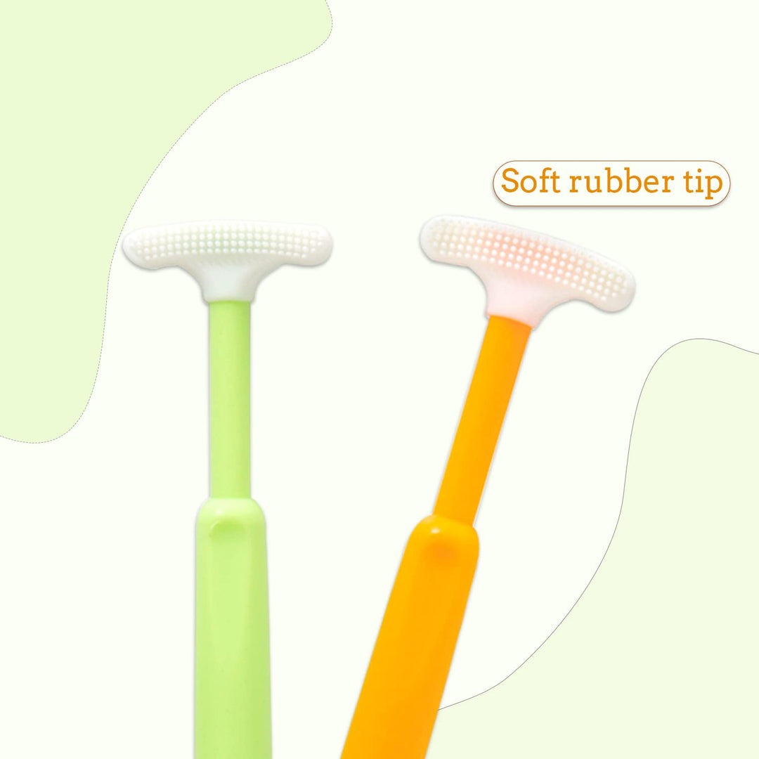 Mee Mee Tongue Cleaner for Baby | Oral Cleaner Toothbrush with Silicone Scraper