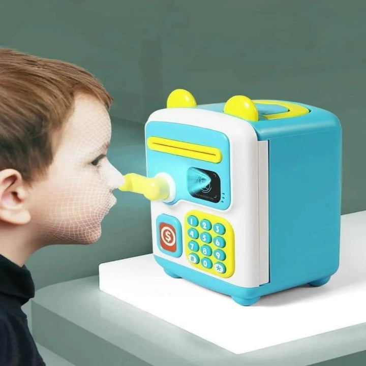 Toycra Open Ended Smart Saver Piggy Bank with Face Recognition | Password Lock, Automatic Note Collector & Coin Slot | Kids Savings Toy
