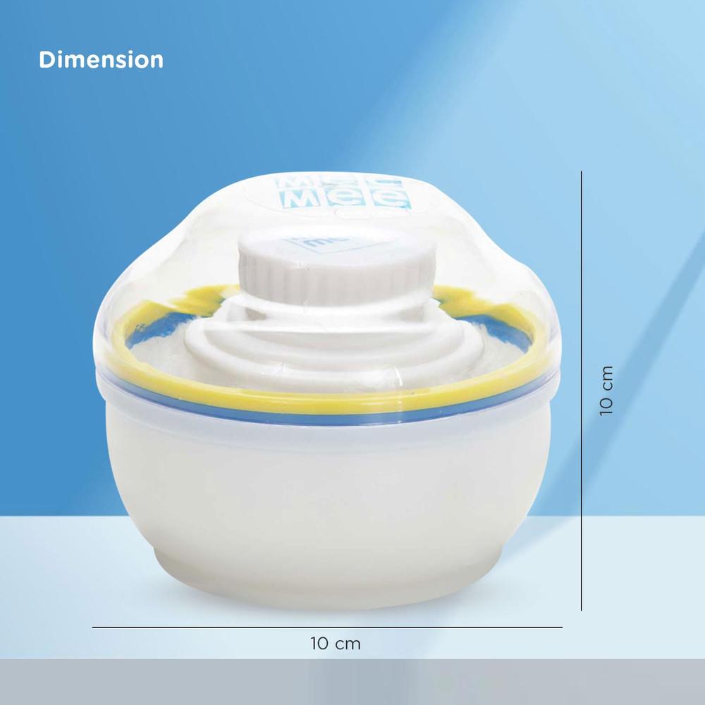 Mee Mee Soft Feel Baby Powder Puff - 80g | Box Holder Container for New Born and Kids